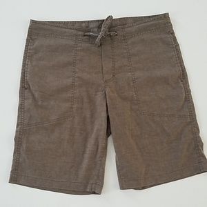 Men's Prana Brown linen shorts
